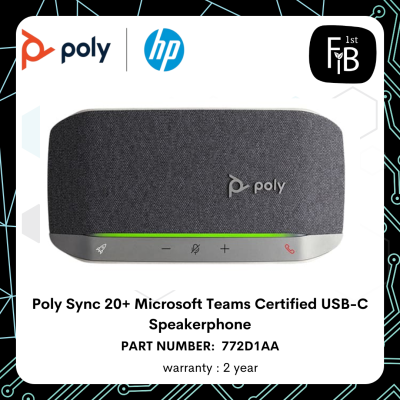 Poly Sync 20+ Microsoft Teams Certified USB-C Speakerphone