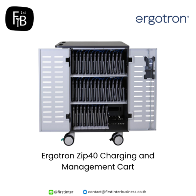Ergotron-Zip40-Charging-and-Management-Cart-firstinterbusiness