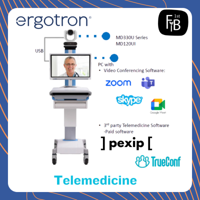 Ergotron StyleView® Cart with LCD Arm, LiFe Powered