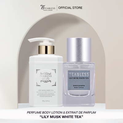 TEABLESS LILY MUSK WHITE TEA BODY LOTION + PERFUME