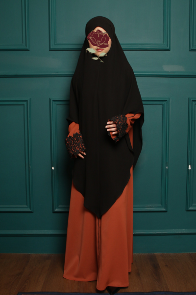 Layl Sienna Abaya in Teracotta