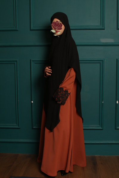 Layl Sienna Abaya in Teracotta