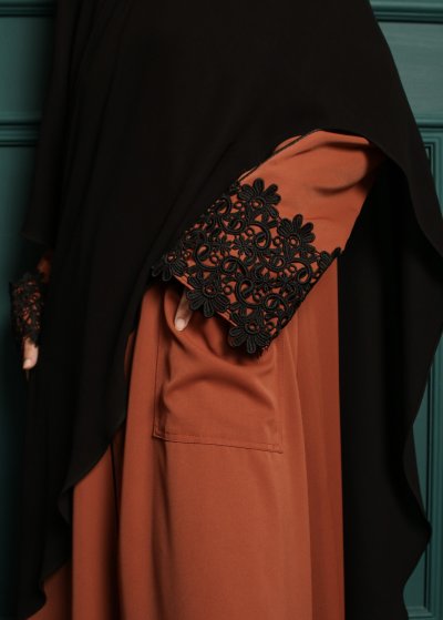 Layl Sienna Abaya in Teracotta