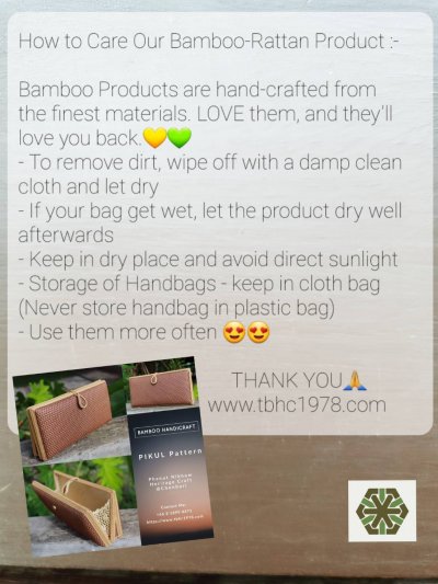 How to Care Bamboo Bag