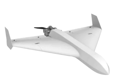 white full tube drone that looks like missile