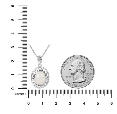 Sterling Silver Pendant with Chain 18 Inches