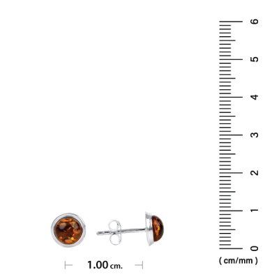 Sterling Silver Stud Earrings 8 mm