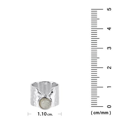 Sterling Silver Rainbow Moonstone Ring