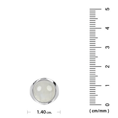 Sterling Silver Rainbow Moonstone Ring