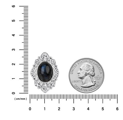 Sterling Silver Labradorite Ring