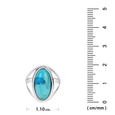 Sterling Silver Ring with Turquoise