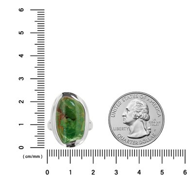 Sterling Silver Green Turquoise Ring