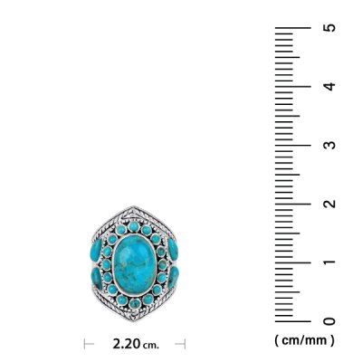 Sterling Silver Ring with Turquoise
