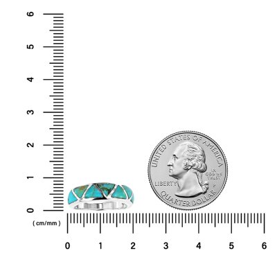 Sterling Silve Turquoise Inlay Ring