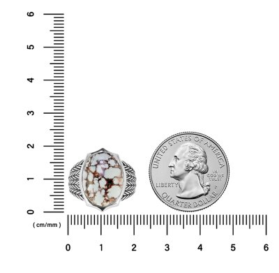 Sterling Silver Wild Horse Men's Ring