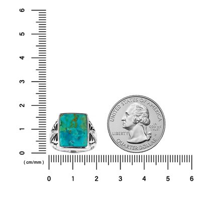 Sterling Silver Turquoise Men's Ring