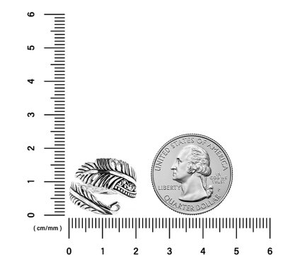 Sterling Silver Feather Ring