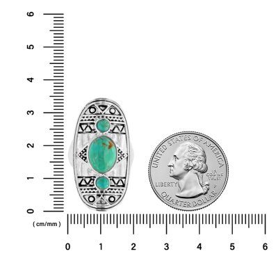 Sterling Silver Blue Turquoise Ring