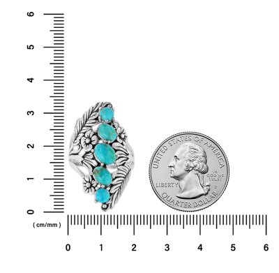 Sterling Silver Blue Turquoise Ring