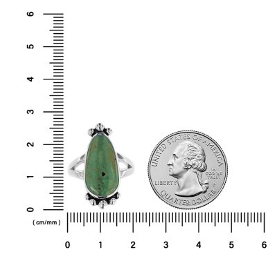 Sterling Silver Green Kingman Turquoise Ring