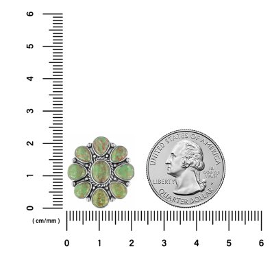 Sterling Silver Green Kingman Turquoise Ring