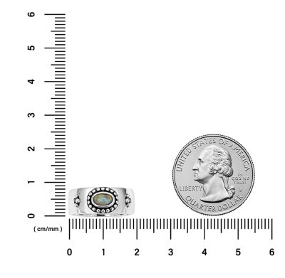 Sterling Silver Rainbow Moonstone Ring