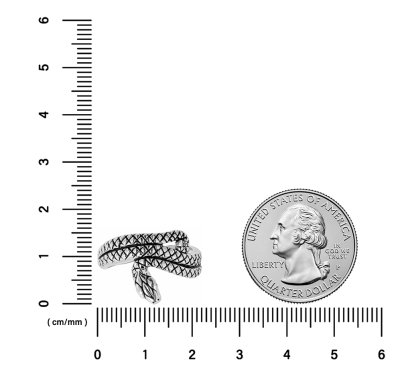 Sterling Silver Snake Ring