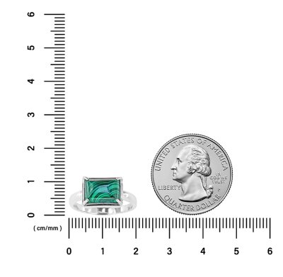 Sterling Silver Malachite Ring