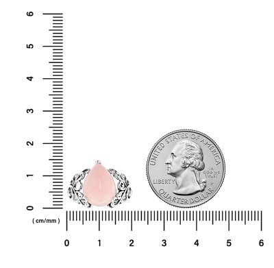 Sterling Silver Pink Peruvian Opal Ring