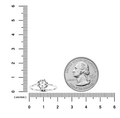 Sterling Silver Clover Leaf Ring