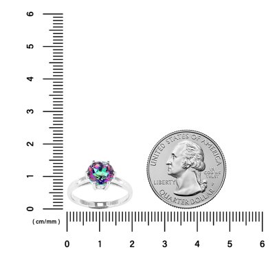 Sterling Silver Green Mystic Topaz Ring