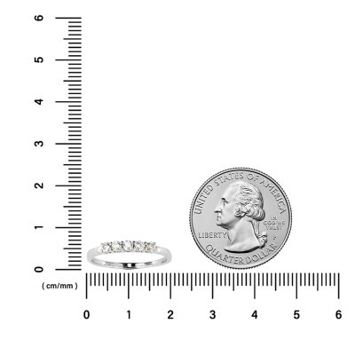 Sterling Silver Moissanite Ring