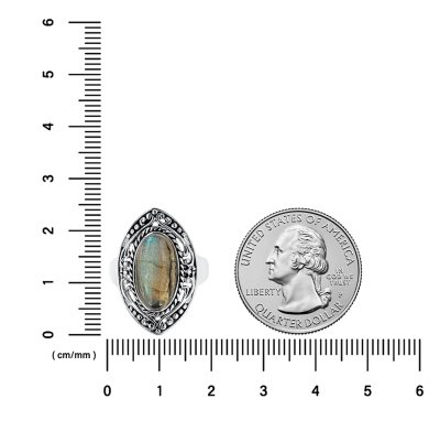 Sterling Silver Labradolite Ring