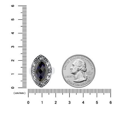 Sterling Silver Dyed Sapphire Blue Corundum Ring