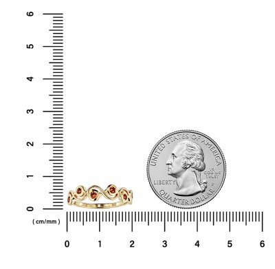 Sterling Silver Madeira Citrine Ring Over 18K Yellow Gold Plated