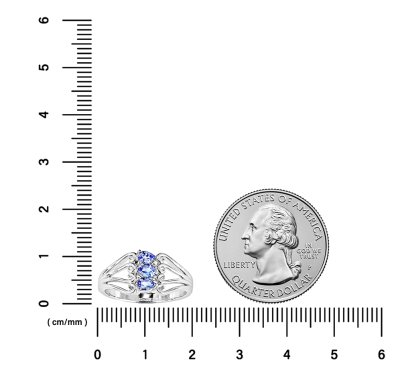 Sterling Silver Tanzanite Ring