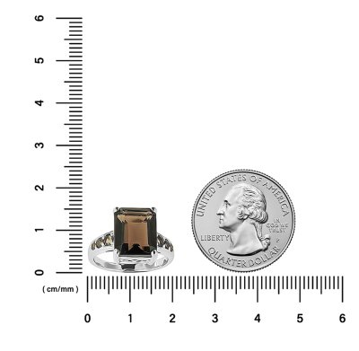 Sterling Silver Smoky Quartz Ring