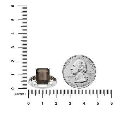 Sterling Silver Smoky Quartz Ring