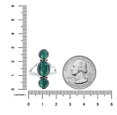 Sterling Silver Malachite Ring