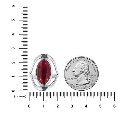 Sterling Silver Red Jasper Ring