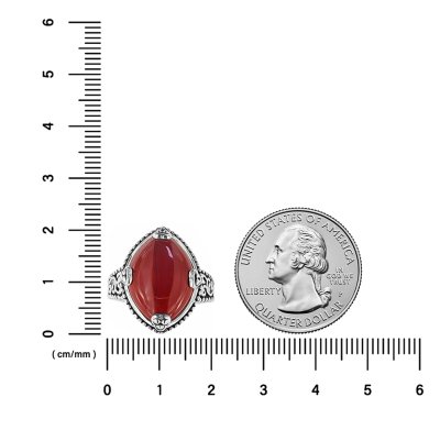 Sterling Silver Red Jasper Ring