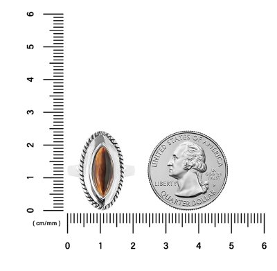 Sterling Silver Tiger's Eye Ring