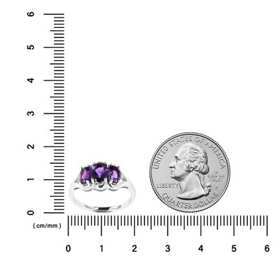 Sterling Silver African Amethyst Ring