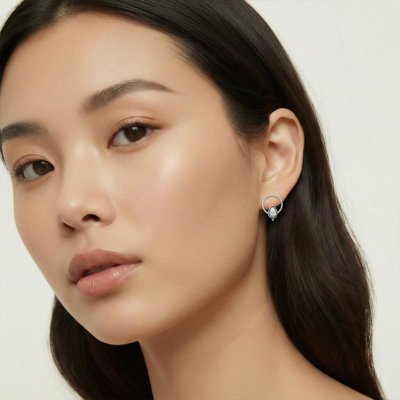 Sterling Silver Rainbow Moonstone Earrings