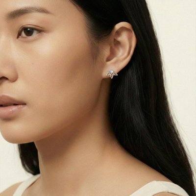 Sterling Silver Rainbow Moonstone Earrings