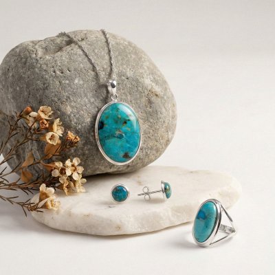 Sterling Silver Ring with Turquoise