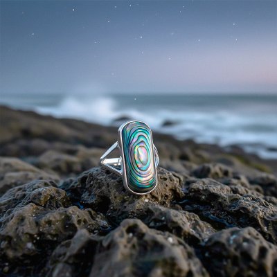 Sterling Silver Abalone Ring