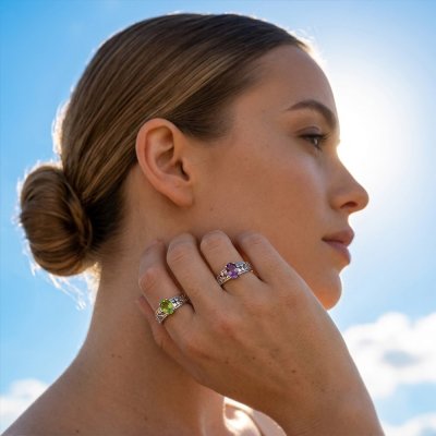 Peridot Sterling Silver Ring