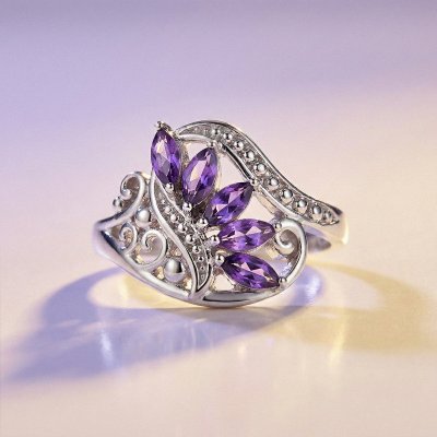Sterling Silver Amethyst Ring