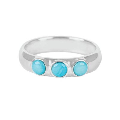 Sterling Silver Blue Sleeping Beauty Turquoise Ring